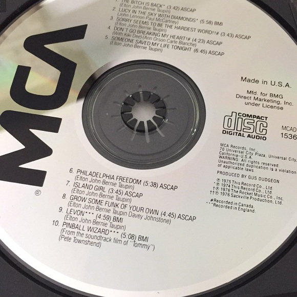 Elton John Cd - Picture 3 of 4